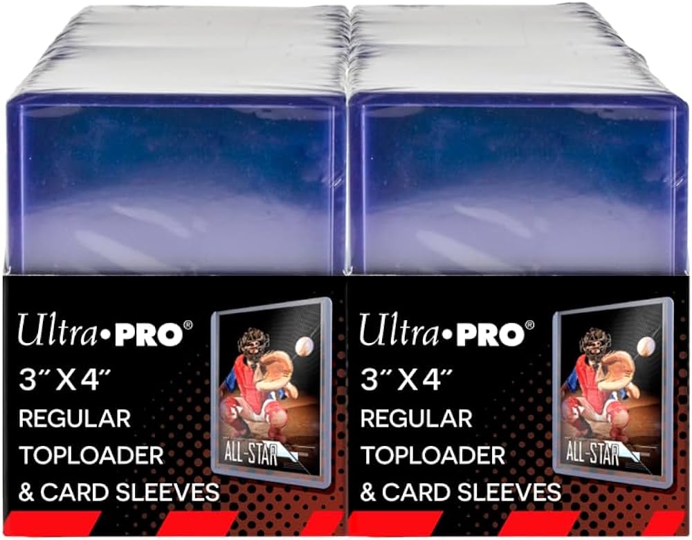 Ultra Pro Regular Toploaders 3" x 4" with Card Sleeves (200 count retail pack)