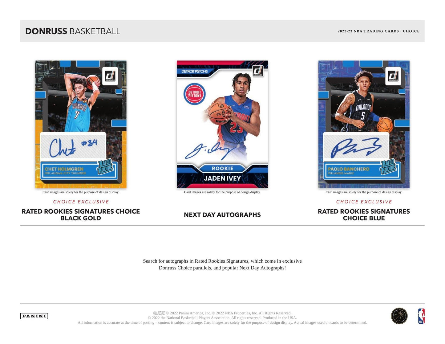 2022-23 Panini Donruss Choice Basketball Choice Box