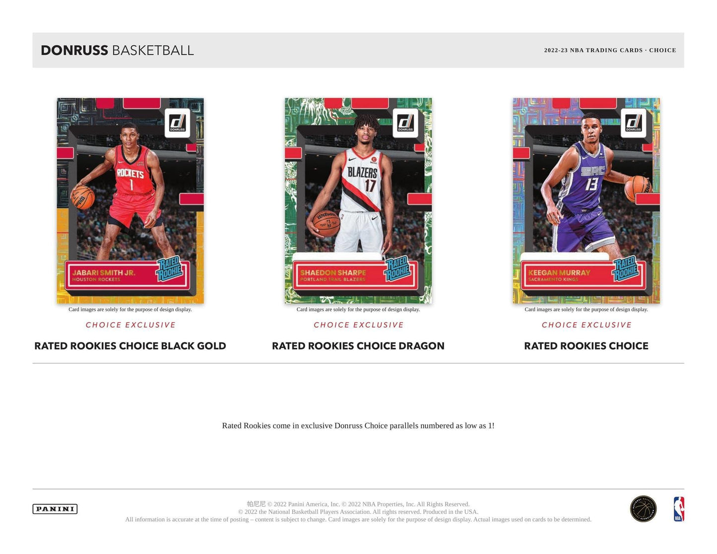 2022-23 Panini Donruss Choice Basketball Choice Box