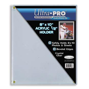 Ultra Pro UV 8" X 10" Screwdown Acrylic 1/2" Holder