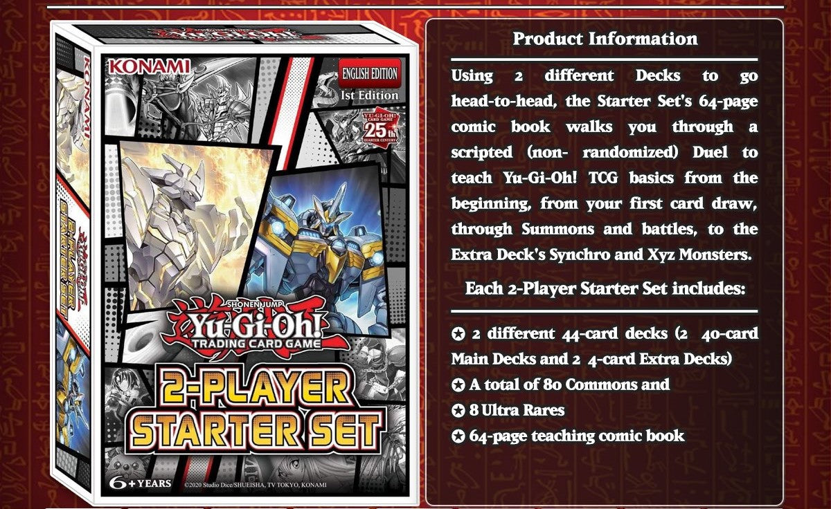 Yu Gi Oh! 2-Player Starter Set Display Box