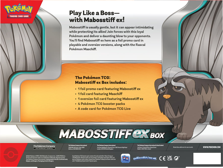 Pokemon Mabosstiff EX Box