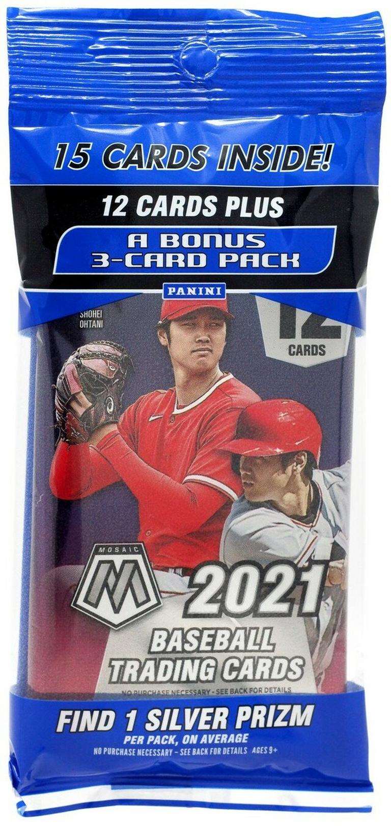 2021 Panini Mosaic Baseball Silver Prizm Value Pack (Lot of 2)