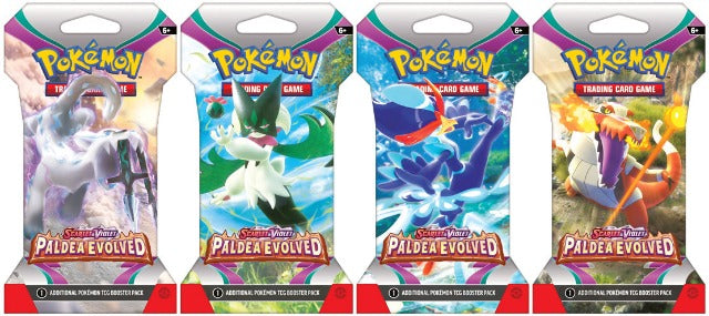 Pokémon Scarlet & Violet - Paldea Evolved Sleeved Booster Pack 4 Random pack lot