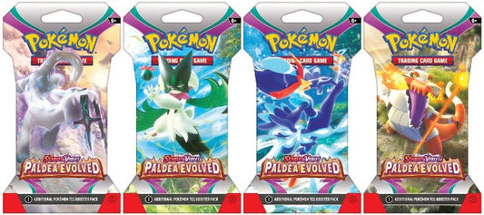 Pokémon Scarlet & Violet - Paldea Evolved Sleeved Booster Pack 4 Random pack lot