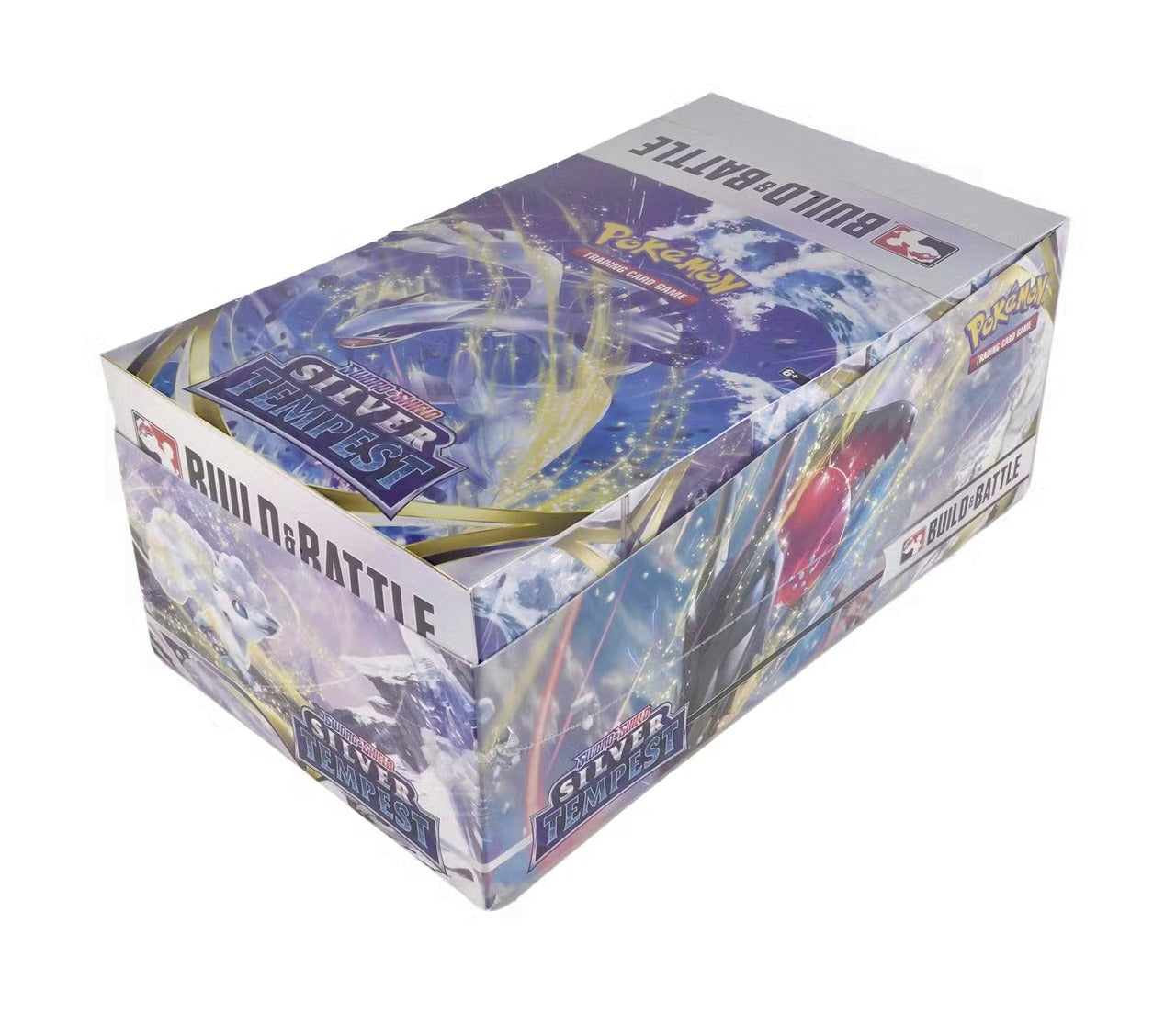 Pokemon Sword & Shield Silver Tempest Build & Battle Display Box