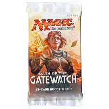 oath of the gatewatch booster box Magic Gathering the Fat Pack Each booster pack contains 15 random cards from the set 1 Rare or higher rarity card 3 Uncommon cards 10 Common cards and 1 Land card Oath of the Gatewatch -