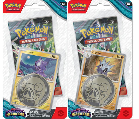 Pokemon Scarlet And Violet Twilight Masquerade Checklane Blisters- Set of 2 (Pre-Order)