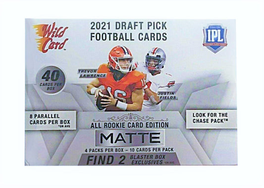 2021 Wild Card Draft Pick All Rookie Card Edition Matte Blaster Box (White)