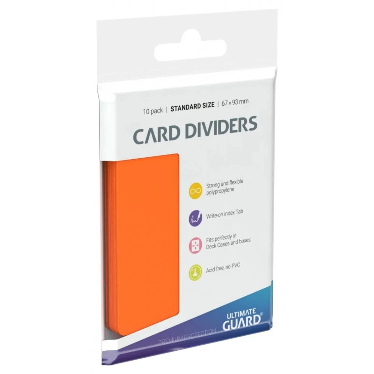 Ultimate Guard Standard Size Card Dividers Pack - Orange