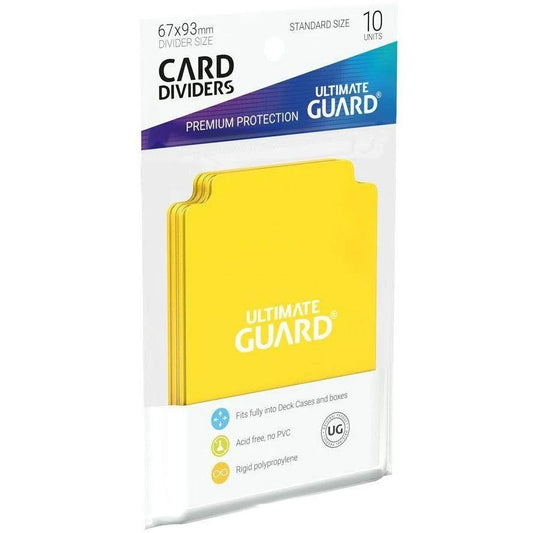 Ultimate Guard Standard Size Card Dividers Pack - Yellow