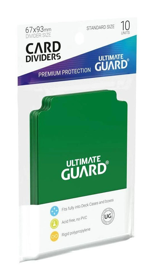 Ultimate Guard Standard Size Card Dividers Pack - Green
