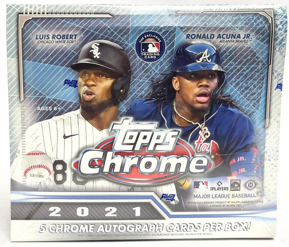 2021 Topps Chrome Baseball Mega Box