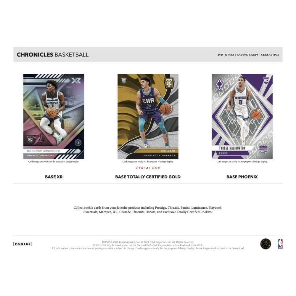 2020-21 Panini Chronicles Basketball Cereal Box
