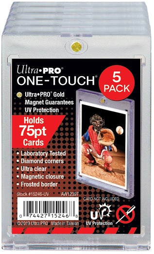 Ultra Pro UV ONE-TOUCH Magnetic Holder 75PT (Pack of 5 Holders)