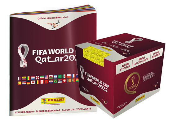 2022 Panini World Cup Soccer Sticker Box and Album