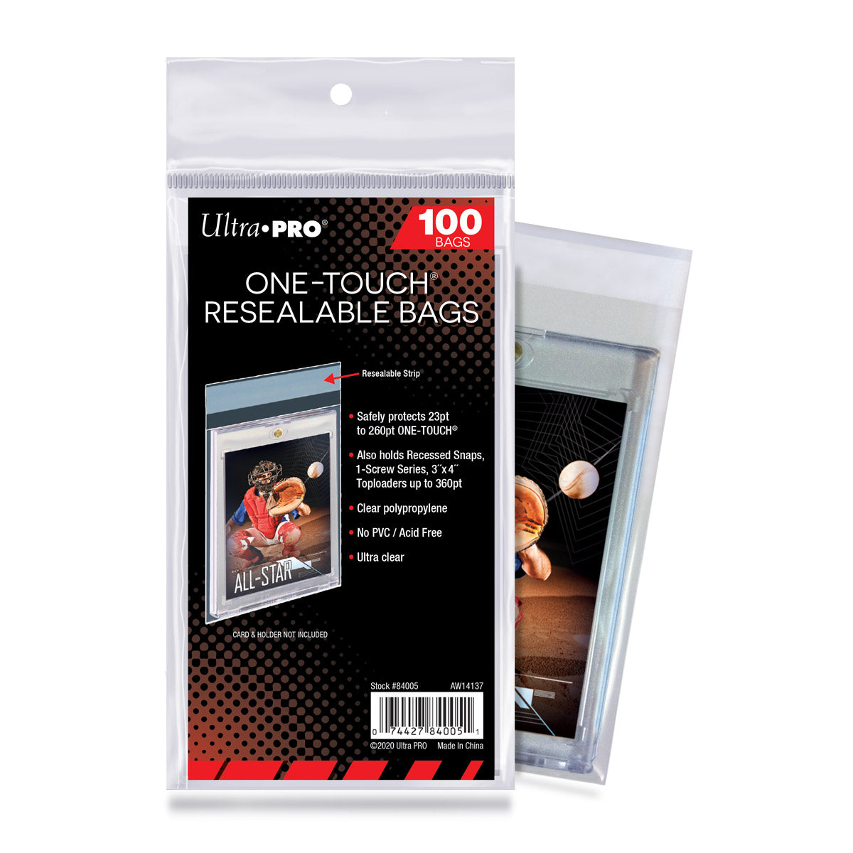 Ultra Pro ONE-TOUCH Resealable Bags Pack (Lot of 2)