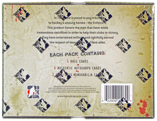 2013-14 In The Game Enforcers II Hockey Hobby Box