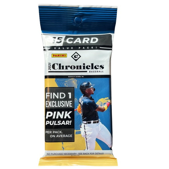 2021 Panini Chronicles Baseball 15-Cards Fat Value Cello Pack (Lot of 2)