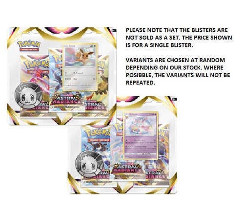 Pokemon Sword & Shield Astral Radiance 3-Pack Blister
