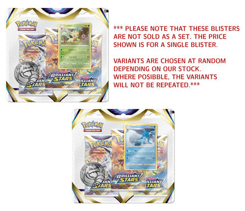 Pokemon Sword & Shield Brilliant Stars 3-Pack Blister