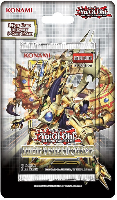 Yu Gi Oh! Dimension Force 1st Edition English Blister Pack