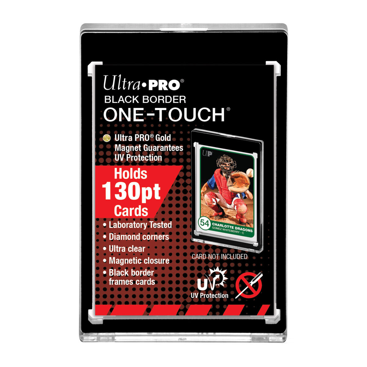 Ultra Pro UV One-Touch Black Border Magnetic Holder
