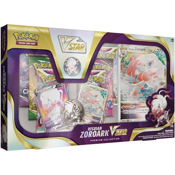 Pokemon Hisuain Zoroark VSTAR Premium Collection Box