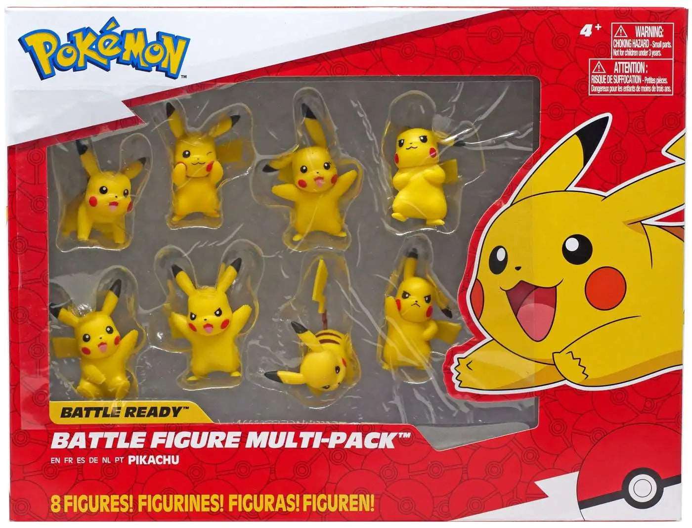 2022 All Pikachu Pokemon Battle Ready 8 Figure Multi-Pack Box