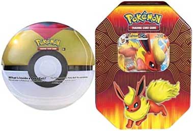 Pokemon GX Tin and Pokeball 2 Pack Combo