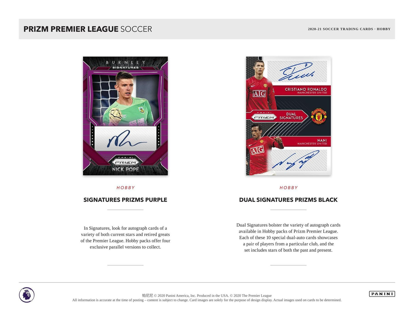 2020-21 Panini Prizm Premier League EPL Soccer Hobby Box