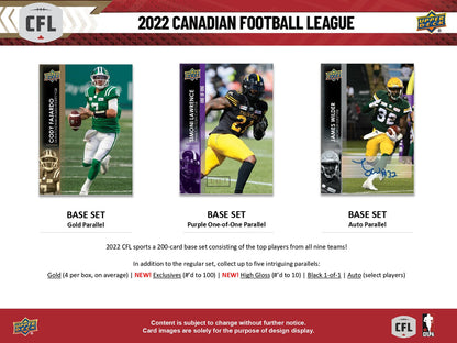 2022 Upper Deck CFL Football Hobby Box