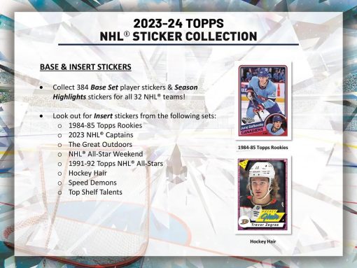 2023-24 Topps Hockey Sticker Box + Album