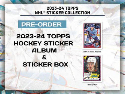 2023-24 Topps Hockey Sticker Box + Album