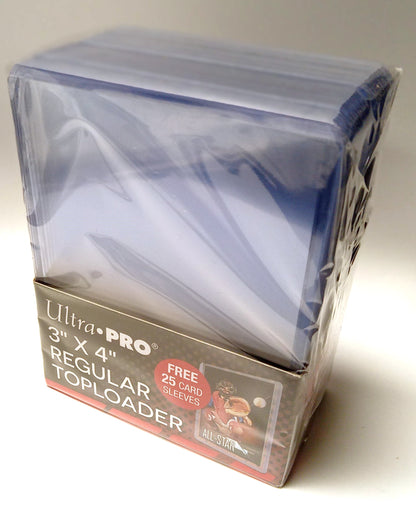 Ultra Pro Regular Toploaders 3" x 4" - With 25 Card Sleeves