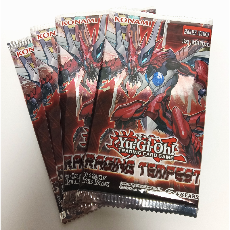 Yu Gi Oh! Raging Tempest 1st Edition Booster Pack (Lot of 2 Packs)