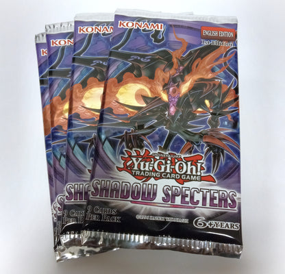 Yu Gi Oh! Shadow Specters 1st Edition Booster Pack (Lot of 2 Packs)