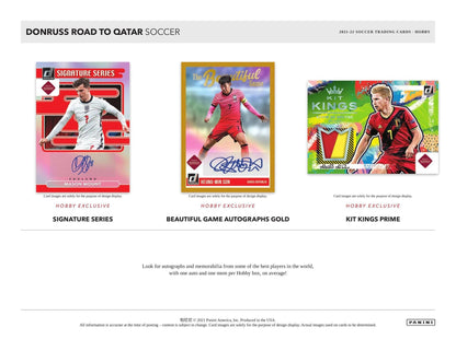 2021-22 Panini Donruss Soccer Hobby Box: Road to FIFA World Cup Qatar