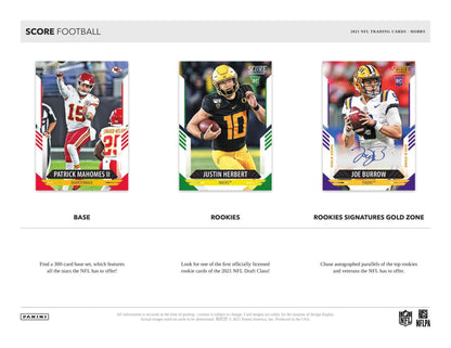 2021 Panini Score Football Hobby Box