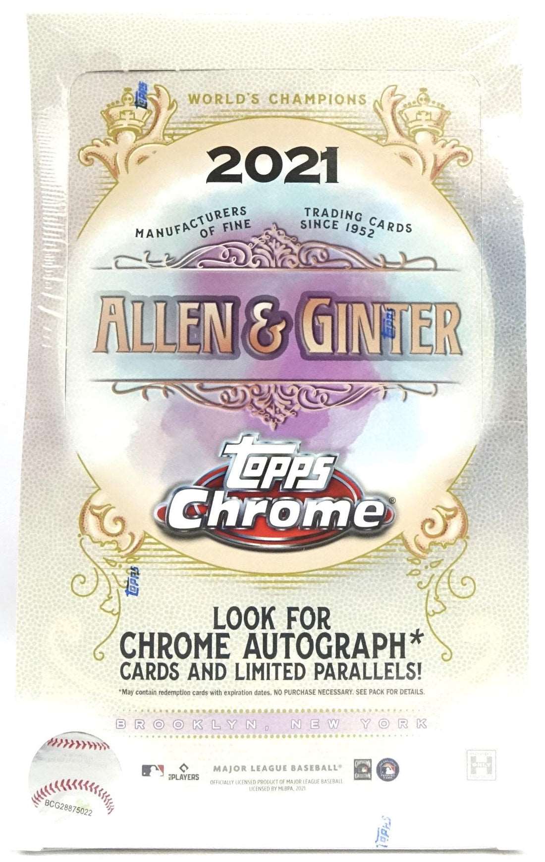 2021 Topps Allen & Ginter Chrome MLB Baseball Hobby Box