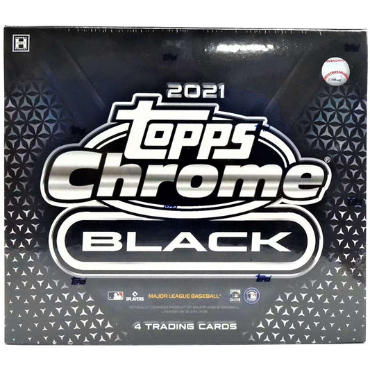 2021 Topps Chrome Black MLB Baseball Hobby Box