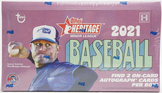 2021 Topps Heritage Minor League MLB Baseball Hobby Box