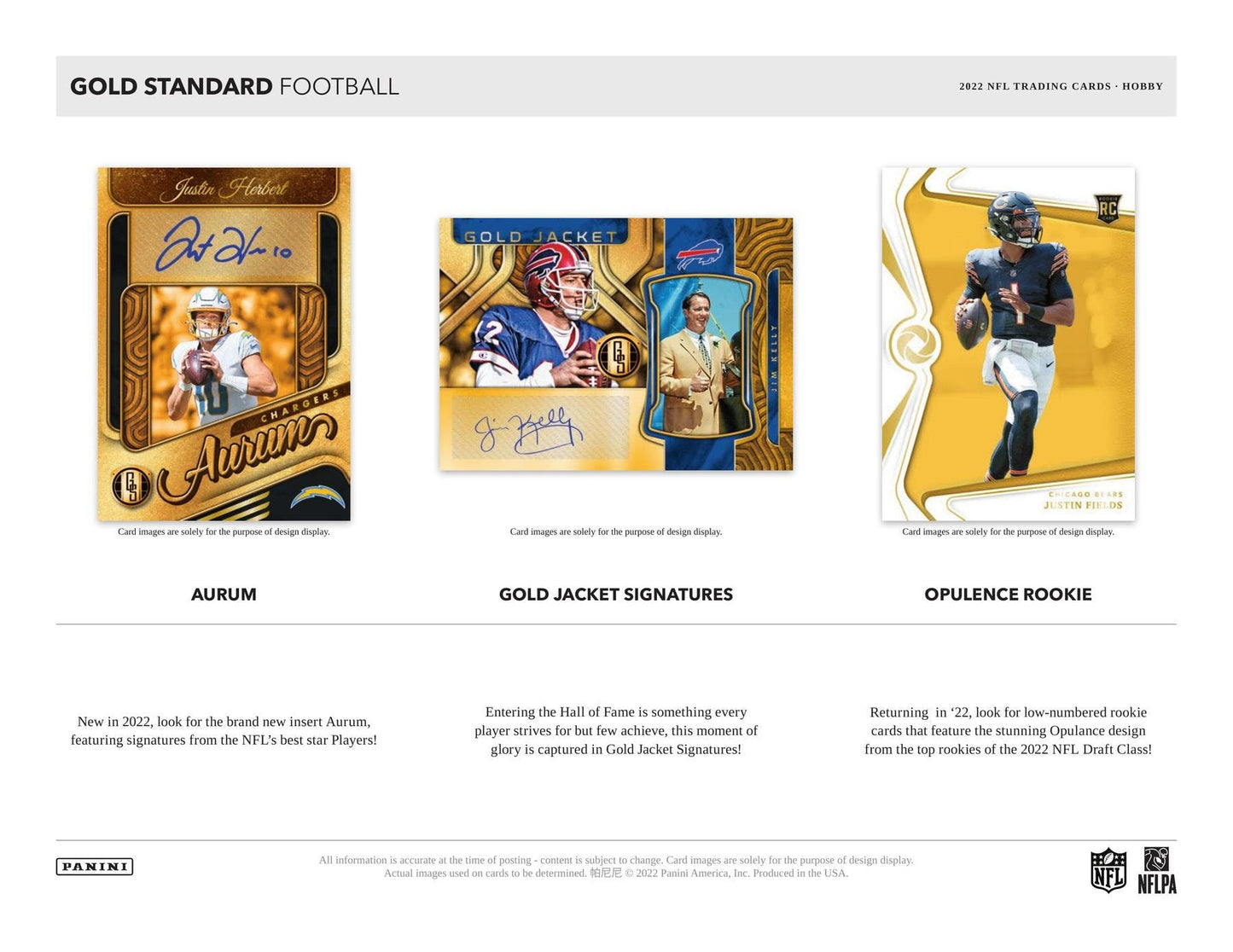 2022 Panini Gold Standard NFL Football Hobby Box