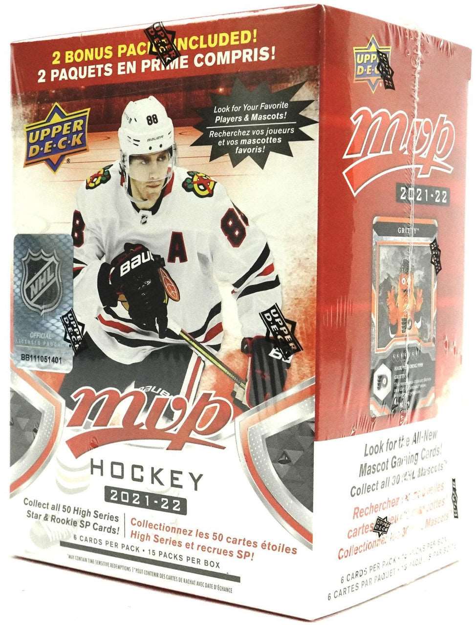 2021-22 Upper Deck MVP NHL Hockey Blaster Box