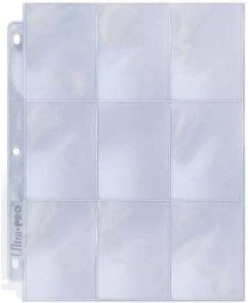 Ultra Pro Silver Series 9-Pocket Pages (100ct) Pack