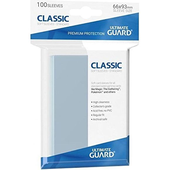 Ultimate Guard Classic Soft Standard Size Sleeves Pack (100ct)