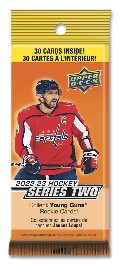 2022-23 Upper Deck Series 2 Hockey Fat Pack Case (Box of 18 Packs)