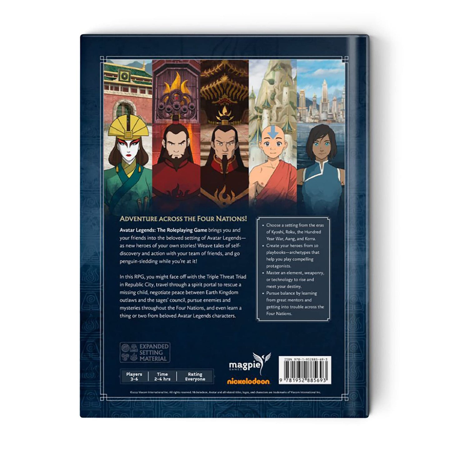 Avatar Legends The Roleplaying Game Core Book -Hardcore RPG Book