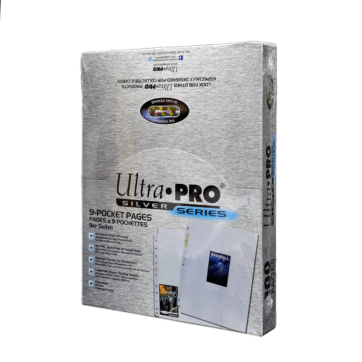 Binder Card Sleeves Ultra Pro Silver Series 9-Pocket Page Protectors - Standard Card Size, Choose 10, 50, Or 100 Pack Ultra Pro 9 Pocket Pages Binder Card Sleeves Ultra Pro Silver Series 9-Pocket Page Protectors - Standard Card Size, Choose 10, 50, Or 100 Pack Ultra Pro 9 Pocket Pages