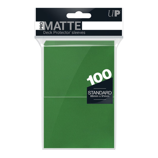 Ultra Pro Standard Size Deck Protectors Pack (100 ct) - Matte Green